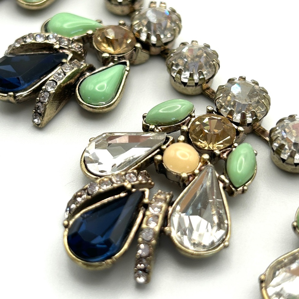 Beautiful Multi Crystal Stone Statement Necklace … - image 5